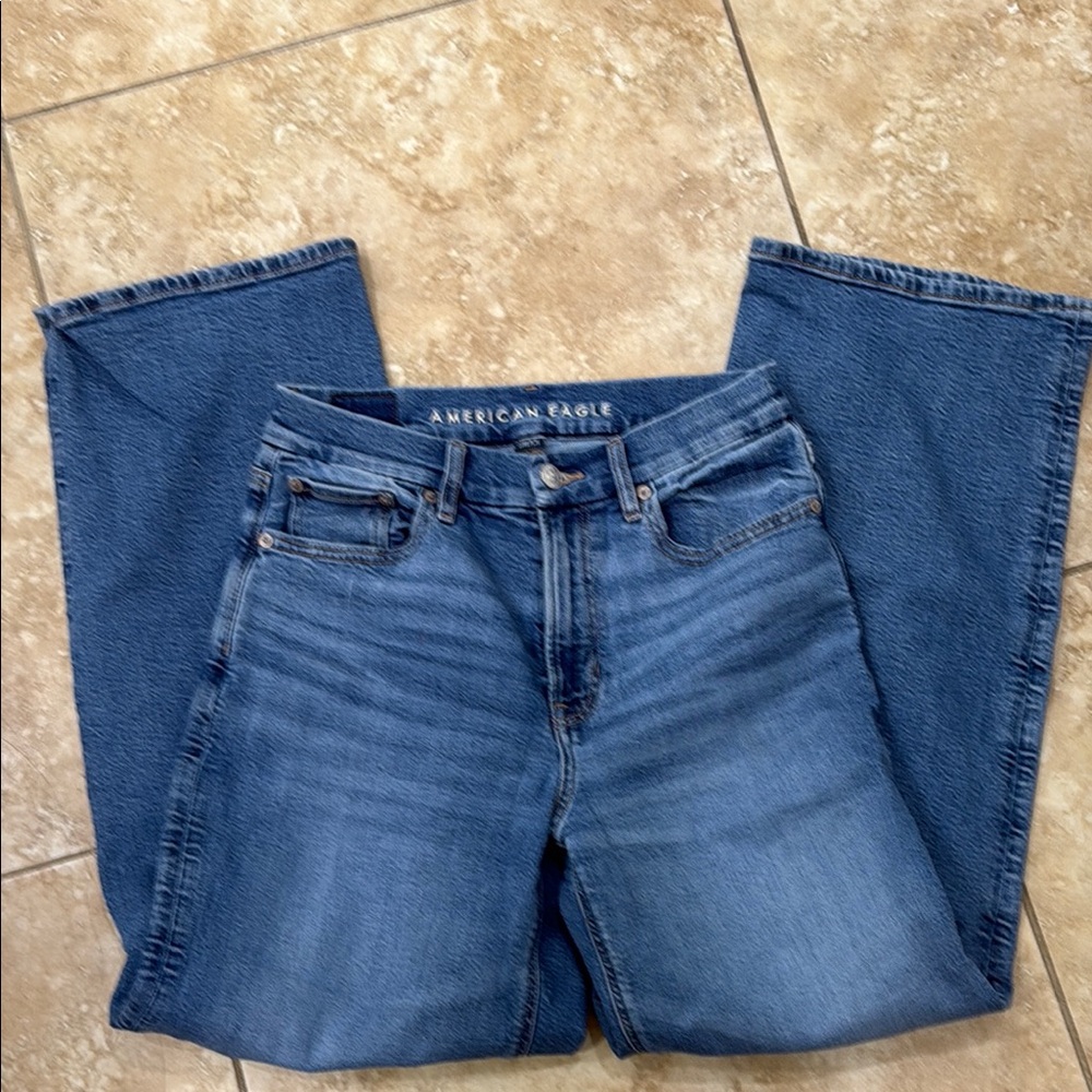 American Eagle Outfitters Blue Straight Leg Jeans
